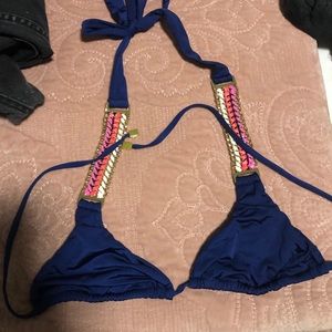 Beach bunny bronze bikini top